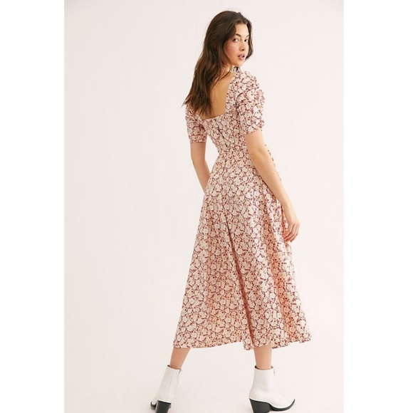 NWT FREE PEOPLE She's a Dream Floral Midi Dress - Picture 9 of 11
